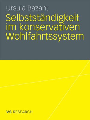 cover image of Selbstständigkeit im konservativen Wohlfahrtssystem